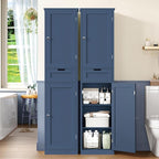 Iwell 67" Tall Bathroom Cabinet, Storage Cabinet - Image 2