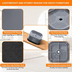 shouwuhho 4 Pack Furniture Risers Adjustable Bed Risers Heavy Duty Lifts Height - Image 5