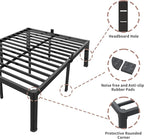 ROIL 12 inch King Size Bed Frame Metal Platform No Box Spring Needed - Image 6