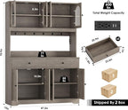 HIFIT 71" LED Kitchen Pantry Cabinet - Image 3