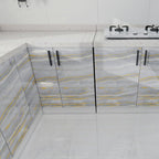 White Gold Marble Contact Paper - Image 9
