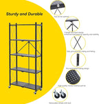BRIAN & DANY 5-Tier Foldable Storage Shelves - Image 6