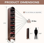 IFGET 67" Tall Arched Bookshelf, 8 Tiers Arch Bookcase - Image 2