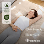 ZonLi Japanese Floor Futon Mattress Twin Size 75"x 39", 100% Cotton Cover 4'' - Image 3