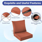 IASEAHK Outdoor Seat Cushion Set, Waterproof & Fade Resistant Patio Chair - Image 5