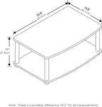 Furinno TURN-N-TUBE TV Riser Stand, 2-Tier Small Elevated No Tools TV Stand - Image 6