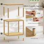 Bamboo End Table, Side Table for Small Space - Image 6