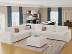 EASE MOOSE Sectional Modular Sofa, Luxury FSC Certified Chenille Comfty Deep by EASEMOOSE