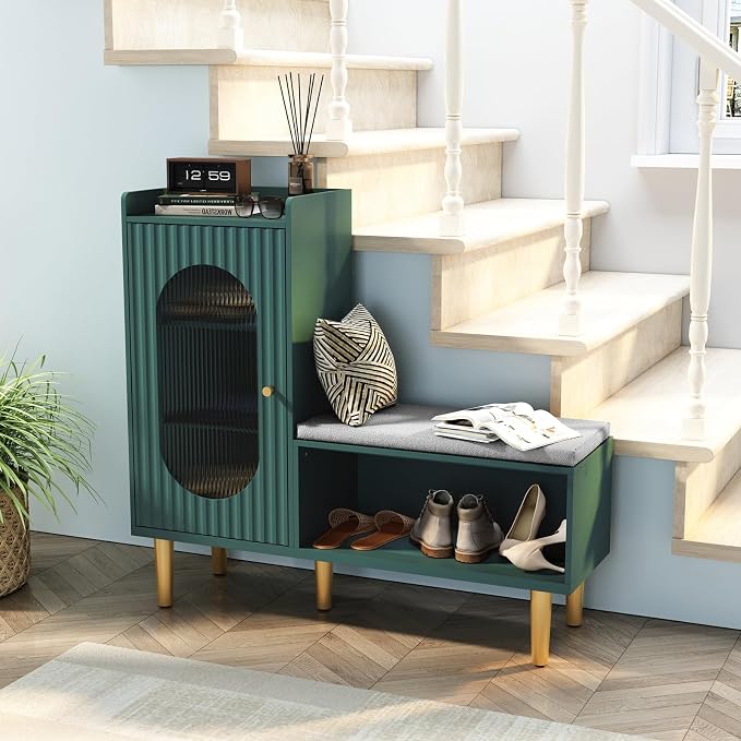 HLR Storage Bench Set of 2, L-Shaped Storage Cabinet - Image 6