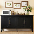 RoyalCraft Buffet Cabinet with Storage, Mid Century Modern Painted Credenza - Image 7