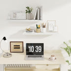 Fun Memories Floating Shelves for Wall, 27.5" Rustic Wood Deep Wall Mounted - Image 7