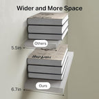 BAYKA White Floating Shelves for Wall, Rustic Wood Wall Shelves - Image 7