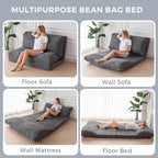 MAXYOYO Folding Sofa Bed, Extra Thick and Long Floor Sofa Convertible Sleeper - Image 8