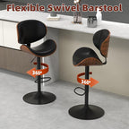 civama Bar Stools Set of 6 for Kitchen Counter, Adjustable Bar Height Chairs - Image 9