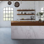 practicalWs Marble Wallpaper Granite White and Grey Paper Roll 23.6" x 118" - Image 4