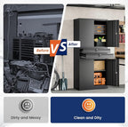 Yizosh Metal Garage Storage Cabinet - Image 7