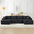 125" Modular Sectional Sleeper Sofa, Boneless Cloud Couch by HANXIN