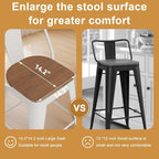 Andeworld Metal Bar Stools Set of 4, 26 inch Counter Height Barstools - Image 4