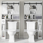 Vabches Over The Toilet Storage Cabinet, Farmhouse Storage Cabinet Over Toilet - Image 3