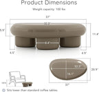 24/7 Shop at Home Kavren Modern 37-inch Oval Glossy Low Profile Coffee Table - Image 2