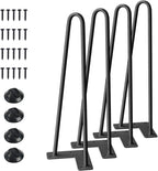 SMARTSTANDARD 16" Hairpin Furniture Legs, Metal Home DIY Projects by SMARTSTANDARD