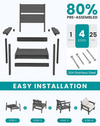 SERWALL HDPE Outdoor Couch - Image 8