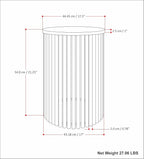 SIMPLIHOME Demy Metal and Wood Accent Table - Image 15