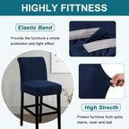 Turquoize Bar Stool Covers 4 Pack Bar Stool Covers - Image 4