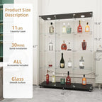 Beauty4U Glass Display Cabinet - Image 2