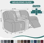 Ruaozz Stretch Loveseat Recliner Covers - Image 2