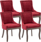 Modern Dining Chairs Set of 4, High Back Dining Chairs Side Chairs by MZDOO