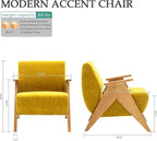 2 Pcs Home Accent Chair Mid Century Modern Accent Chair - Image 2