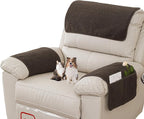Armrest Covers - Arm Chair Covers Set of 3 Recliner Chair Covers, by Obliqwin
