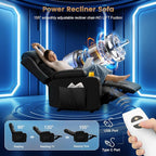 Home Theater Seating Power Recliner Chair, Massage Reclining Sofa - Image 6