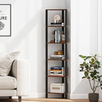 TUTOTAK Corner Shelf, 6-Tier Corner Bookshelf - Image 6