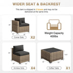 Aoxun Patio Furniture Sets, 7-Piece Outdoor Furniture - Image 7