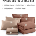 Monbix Full Size Comforter Set, Terracotta Bedding Comforter - Image 7