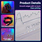 VEELU Personalized Mirror Light Custom Alphabet Name LED Night Light Lamp - Image 3