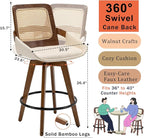 Set of 2 Mid Century Modern Counter Stools - Image 2
