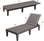 Devoko Outdoor Chaise Lounge Chair Set of 2 - Image 3
