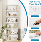 GRUSIGN 71" Tall 6-Tier Bookshelf, Large Open Display Bookcase - Image 4