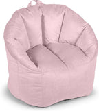 Big Joe Milano Plush Desert Rose Beanbag Chair - Image 9