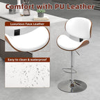 civama Bar Stools Set of 2 for Kitchen Counter, Adjustable Bar Height Chairs - Image 6