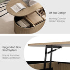 JOINICE 42.5" Oval Lift Top Coffee Table - Image 5