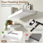 12 inch Deep Floating Shelves for Wall, 48 inch Wide Engineered Wood Wall - Image 4