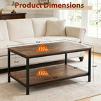 ZenStyle Industrial Coffee Table - Image 3