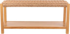 Alaterre Furniture Newport 40 Inch Solid Wood Entryway Bench - Image 11
