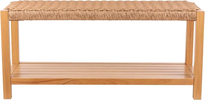 Alaterre Furniture Newport 40 Inch Solid Wood Entryway Bench - Image 11