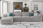 EASE MOOSE Oversized Modular Sectional Sofa, Modern Oversized L Shape Sectional by EASEMOOSE