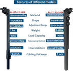 Benbuoo Foldable Aluminum Alloy Table Legs, 22-34" Adjustable Height, DIY - Image 4
